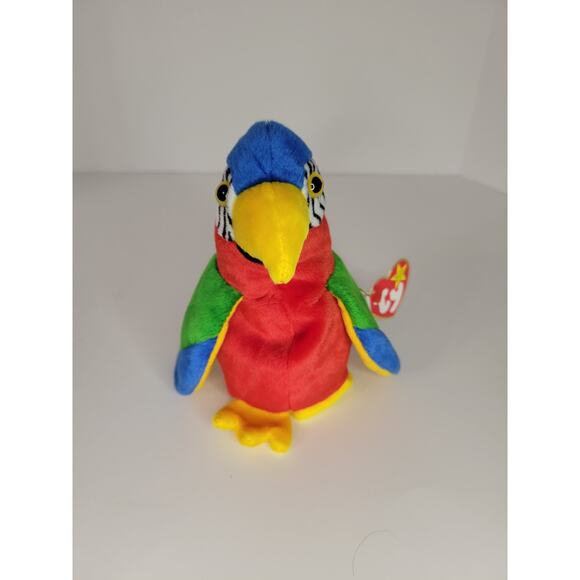 Jabber the Parrot Beanie Baby MINT - Picture 5 of 7